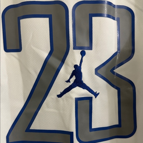 Jordan Blue and White Jersey - Picture 5 of 7
